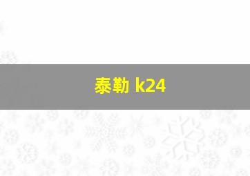 泰勒 k24